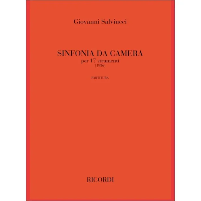 Salviucci, Giovanni – Sinfonia Da Camera