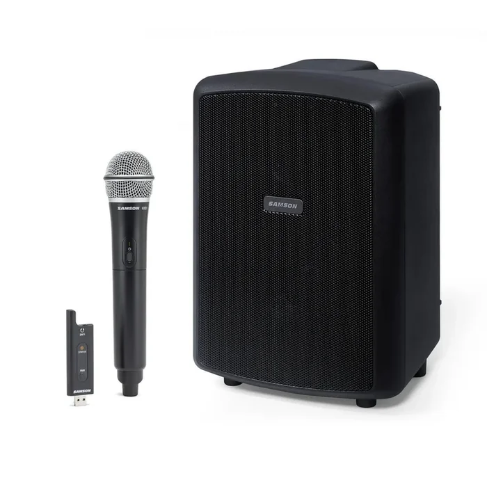 Samson Expedition EXPOLR Portable PA System 200w 8” w/ Wireless Microphone, Bluetooth & Recharegable Battery