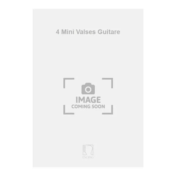Sanchez, Blas – 4 Mini Valses Guitare