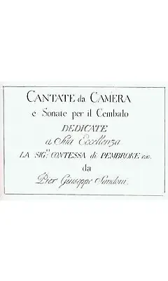 Sandoni Cantate Da Camera E Sonate Per Il Cembalo