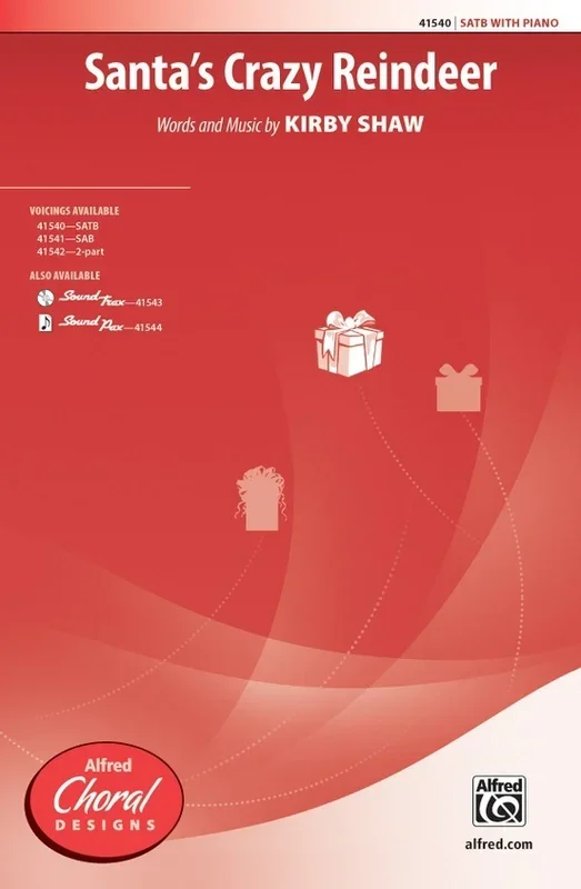 Santas Crazy Reindeer SATB