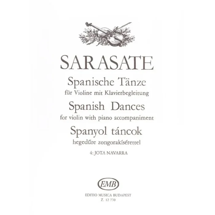 Sarasate, Pablo de – Spanish Dances Vol.4 (violin and piano)