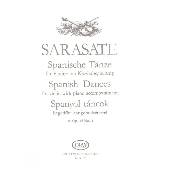 Sarasate, Pablo de – Spanish Dances Vol.8 (violin and piano)