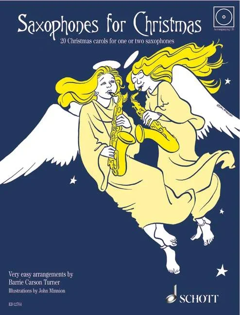 Saxophones for Christmas, 20 Christmas carols – 1-2 alto saxophones – Schott Digital