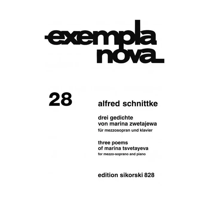Schnittke, Alfred – Three Poems of Marina Tsvetayeva 28