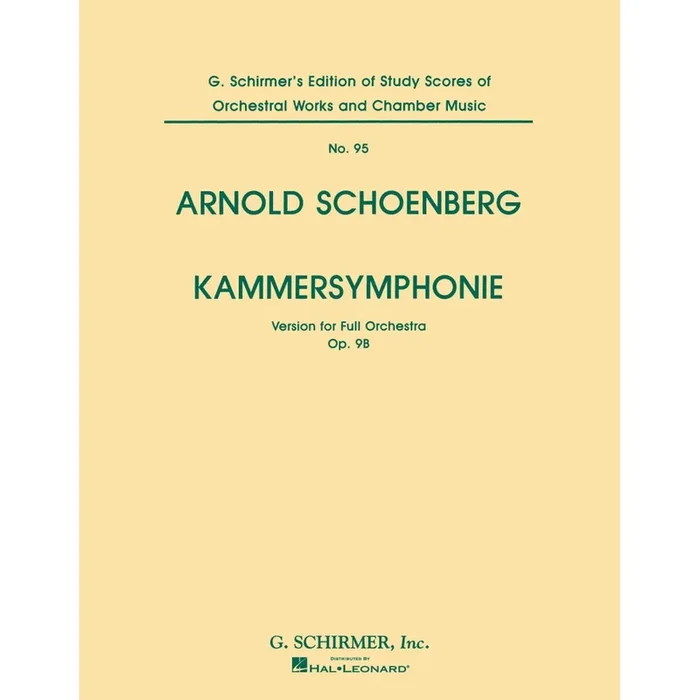 Schönberg, Arnold – Kammersymphonie, Op. 9B (Chamber Symphony)