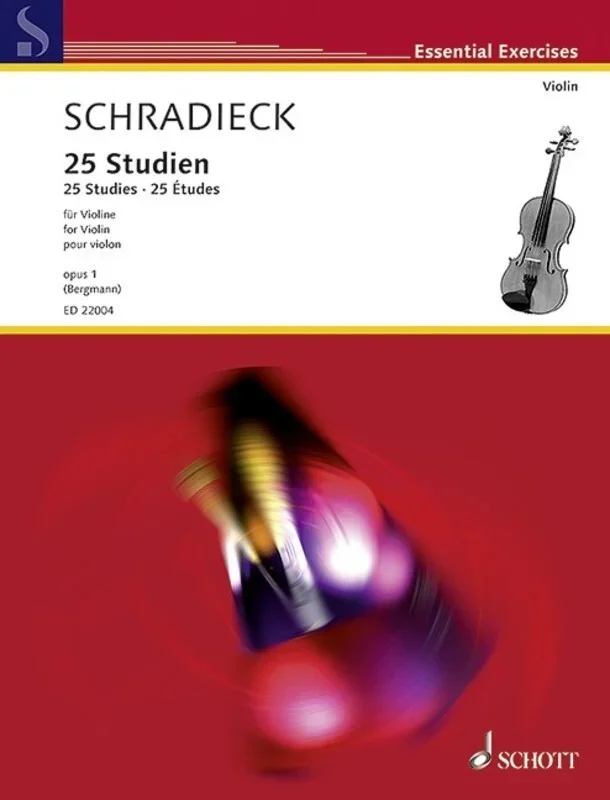 Schradieck – 25 Studies Op 1 Violin (Softcover Book)