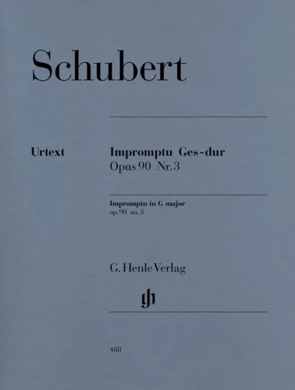Schubert – Impromptu Op 90 No 3 G Flat (Softcover Book)