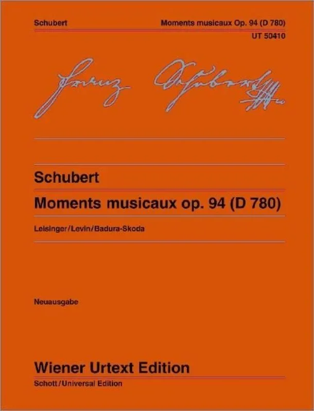 Schubert – Moments Musicaux Op 94 D 780 Urtext