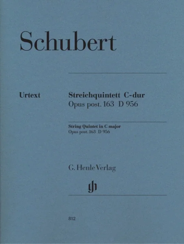 Schubert – String Quintet Op Post 163 D956 C Urtext (Set Of Parts) Book