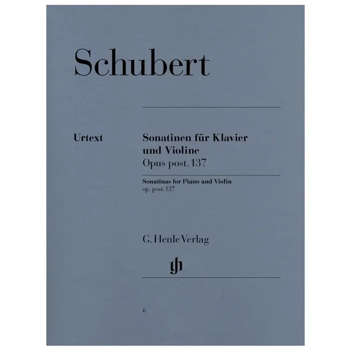 Schubert, Franz – Sonatinas for Piano and Violin op. post. 137