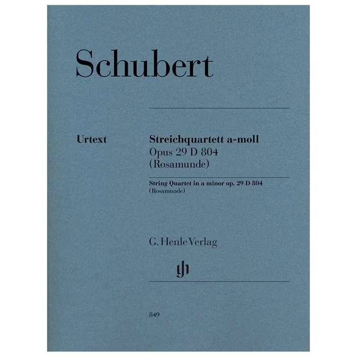 Schubert, Franz – String Quartet a minor op. 29 D 804 “Rosamunde” op. 29 D 804