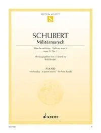 Schubert : March Militaire: Piano Duet (Schott)