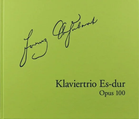 Schubert: Piano Trio in E-flat Major Op 100 D 929 Facsimile