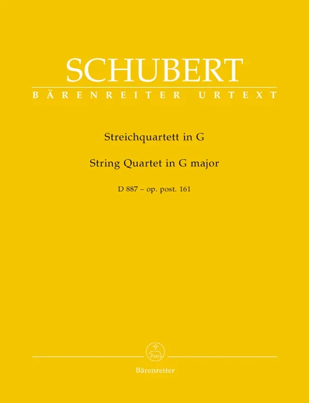 Schubert: String Quartet in G, D 887 (Set of Parts)