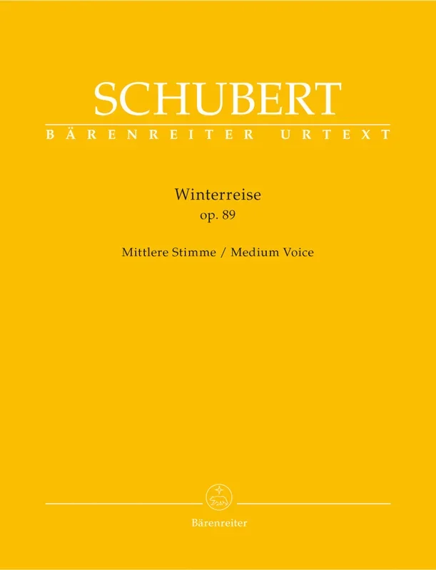 Schubert: Winterreise Op 89 D 911 for Medium Voice