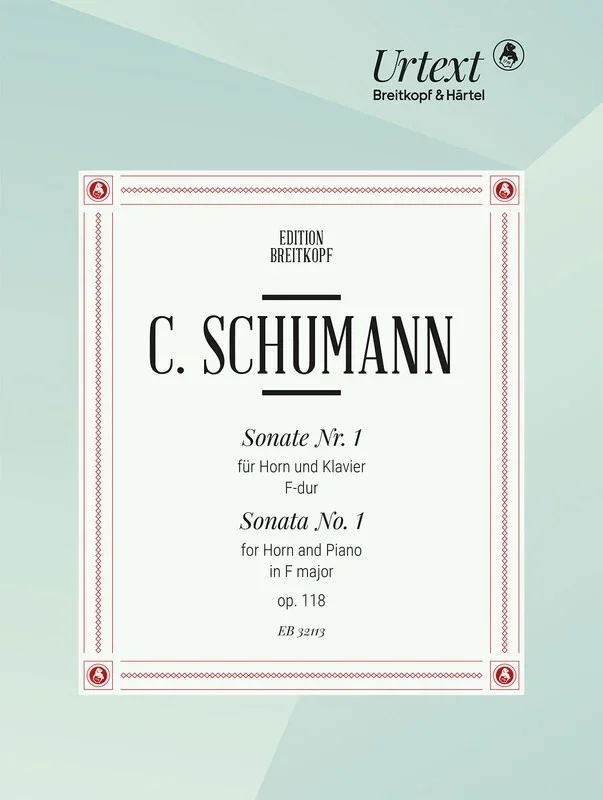 Schumann – Sonata No 1 F Major Op 118 Horn/Piano (Softcover Book)