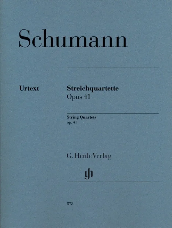 Schumann – String Quartets Op 41 Parts (Set Of Parts) Book