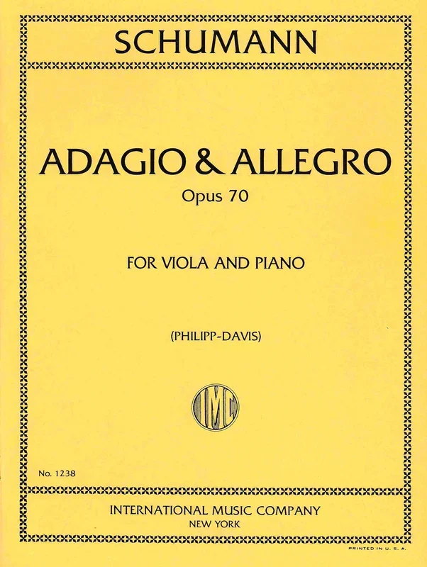 Schumann: Adagio and Allegro, Op. 70 (arr. for viola & piano)