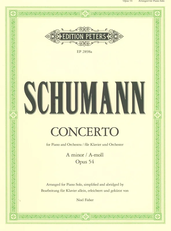 Schumann: Piano Concerto in A Minor, Op. 54 – arranged and abridged