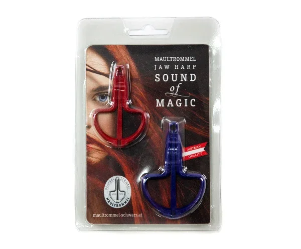 Schwarz Jaw Harp-Fun Harp Duo 8 & 12 – Red & Blue