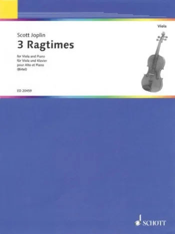 Scott Joplin : 3 Ragtimes: Viola& Piano (Birtel) (Schott )