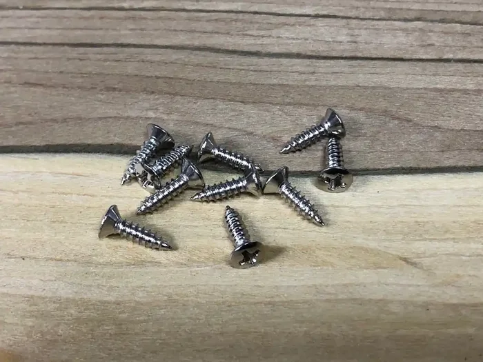 Scratch Plate / Pickguard Screws – Nickel – Pack Of 10