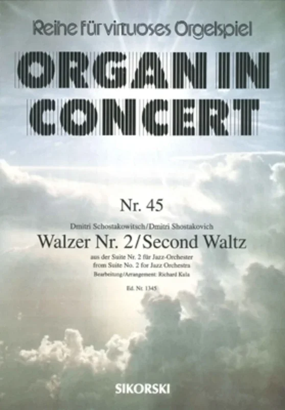 Second Waltz From Suite No 2 Organ (Softcover Book)