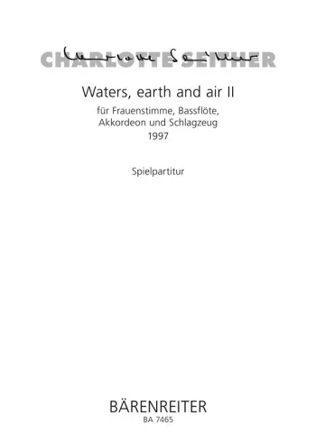 Seither : waters, earth and air II. : Voice: (Barenreiter)