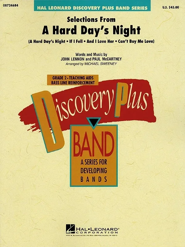 Selections From Hard Days Night Discovery Plus Concert Band 2 (Music Score/Parts)