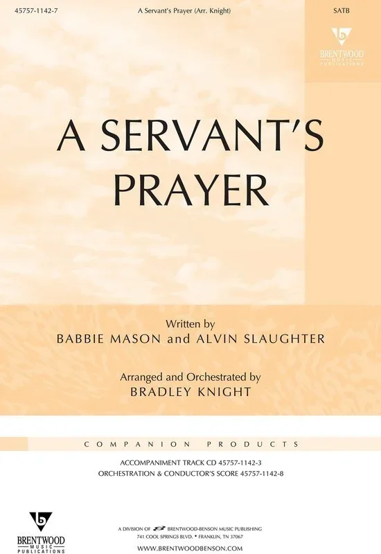 Servants Prayer SATB