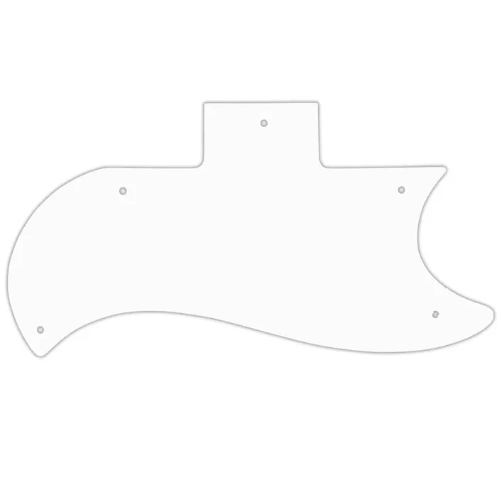 SG Original 1961-1970 Half Face – Solid Shiny White .090″ / 2.29mm thick, with bevelled edge