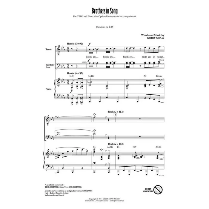 Shaw, Kirby – Brothers In Song