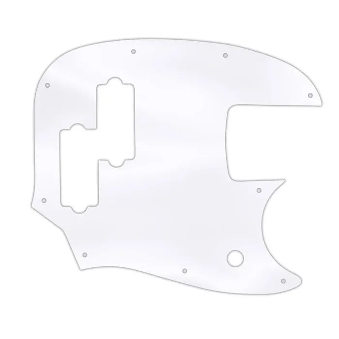 Short Scale Mustang Bass PJ – Clear Acrylic Thick