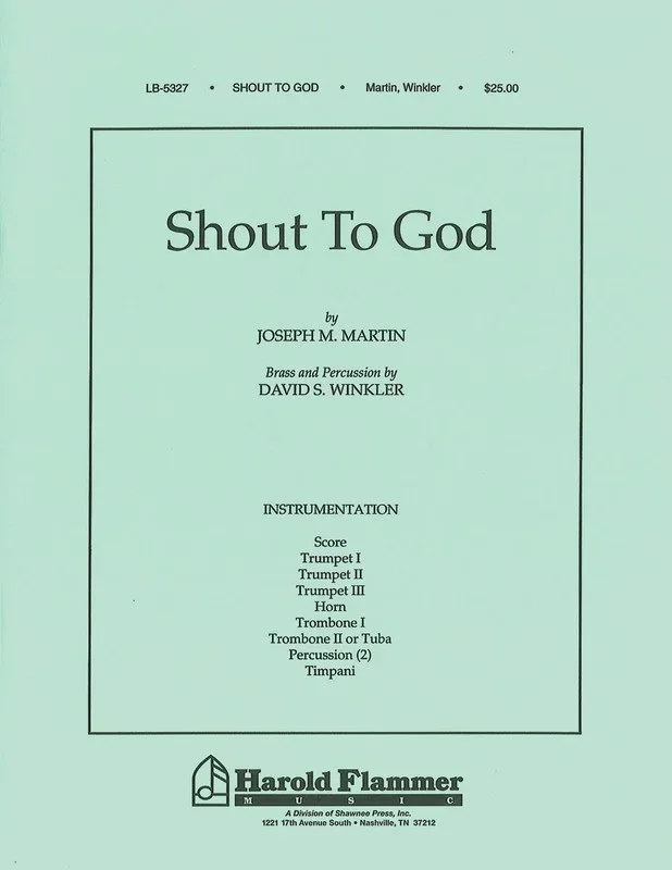 Shout To God Brass Percussion Book
