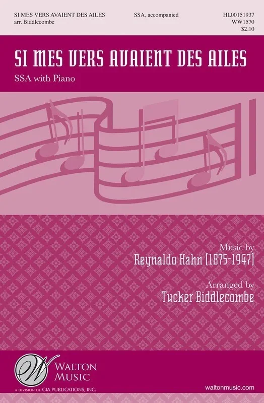 Si Mes Vers Avaient Des Ailes SSA