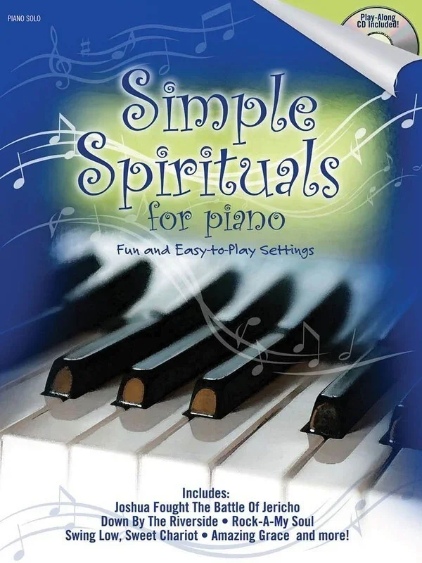 Simple Spirituals For Piano Solo Book And Accomp (Softcover Book/CD)