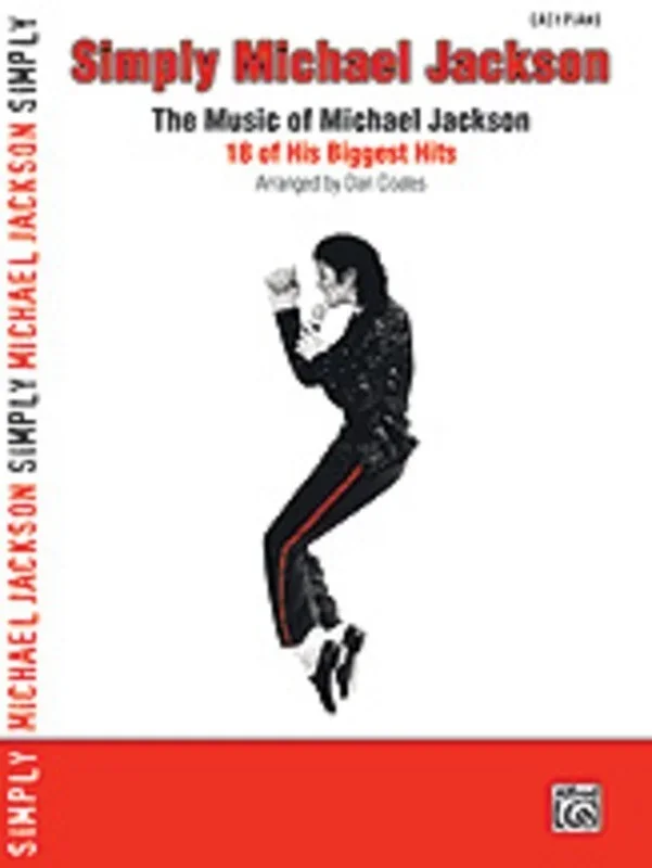 Simply Michael Jackson Easy Piano Arr Coates Book
