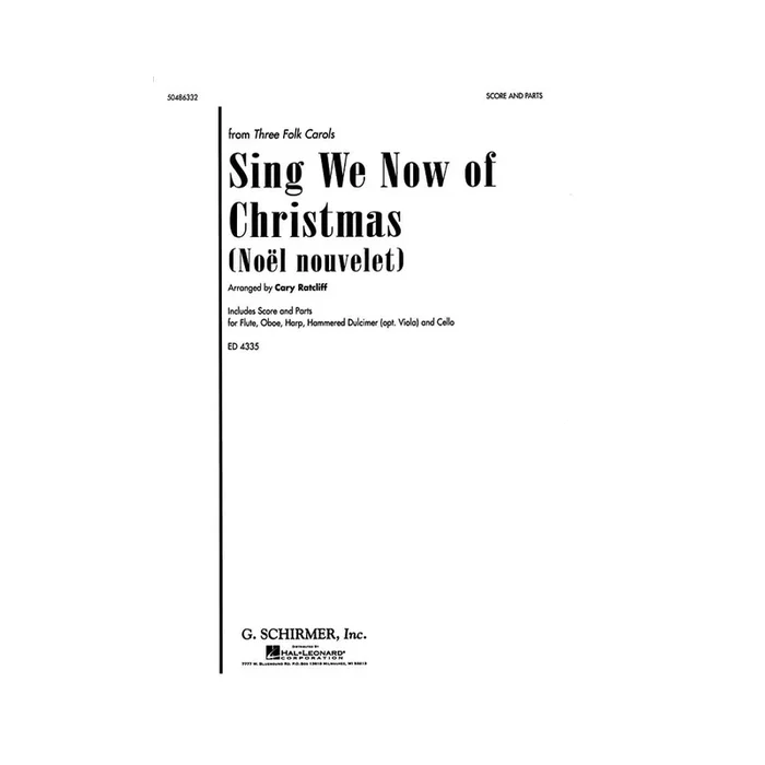 Sing We Now of Christmas (No?l Nouvelet)
