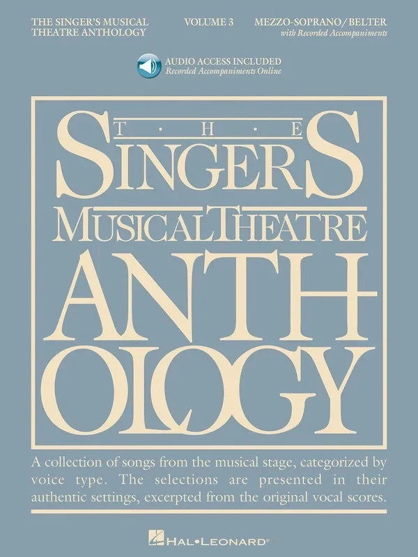 Singers Musical Theatre Anth V3 Mez Sop Book/Online Audio (Softcover Book/Online