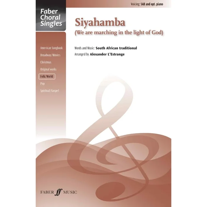 Siyahamba. SAB accompanied (FCS)