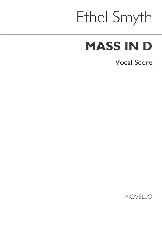 Smyth Mass in D – Mixed Choir & Accompaniment