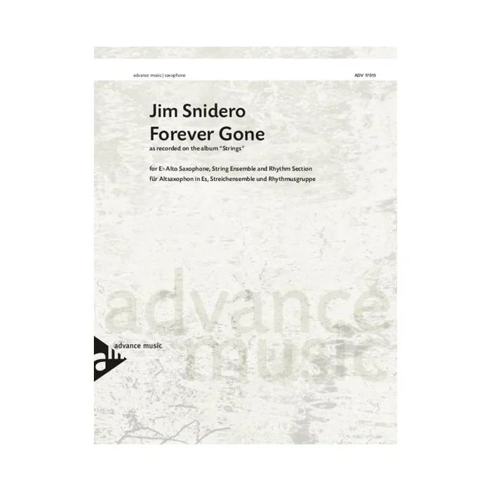 Snidero, Jim – Forever Gone