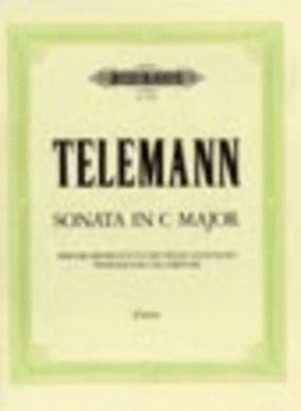 Sonata C From Getreue Musikmeister Rec Piano (Softcover Book)