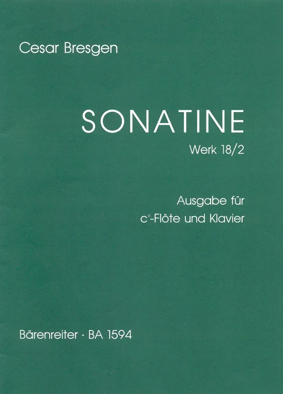 Sonatine Für Blockflöte Und Klavier F-Dur Op. 18/2