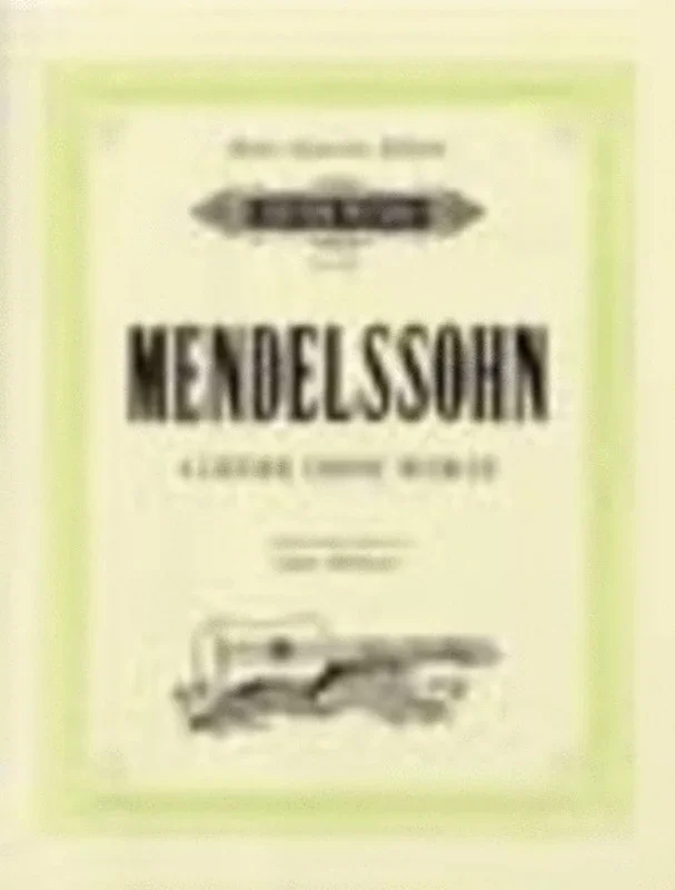 Songs Without Words 4 Opp 38 53 62 85 2Guitar (Softcover Book)