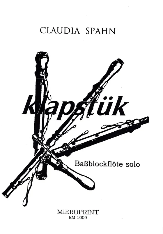 Spahn Klapstük for Bass Recorder solo