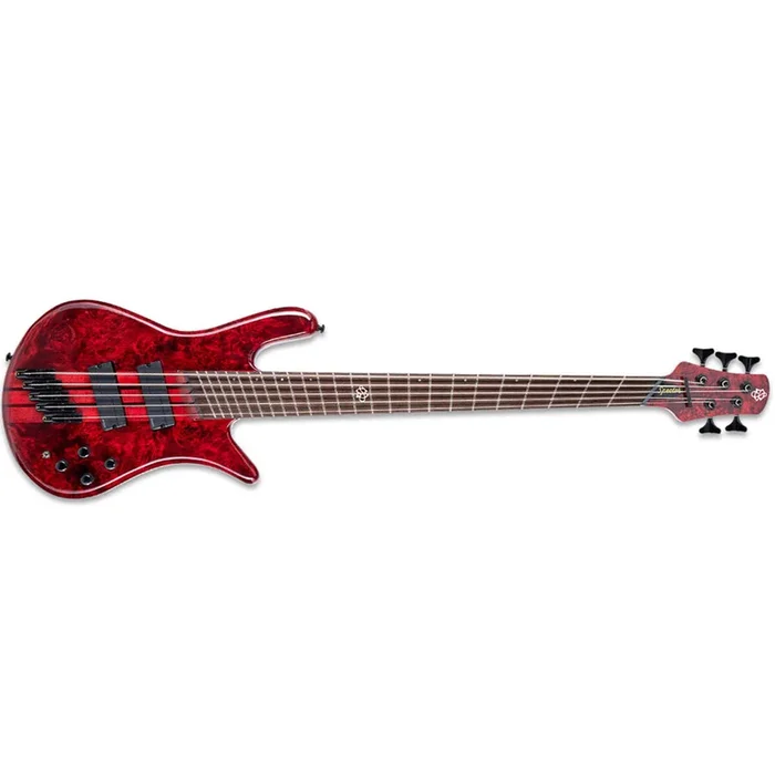Spector NS Dimension 5 Bass Guitar Multiscale 5-String Inferno Red Gloss w/ Fishmans – NSDM5INFRD