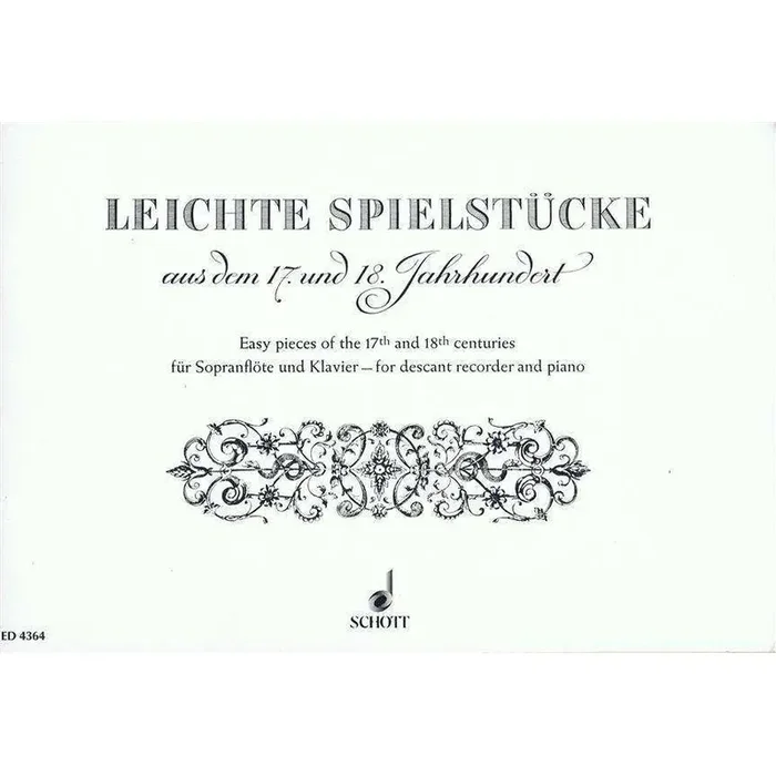 Spielstucke – Aus Dem 17 Und 18 (Descant Recorder and Piano)
