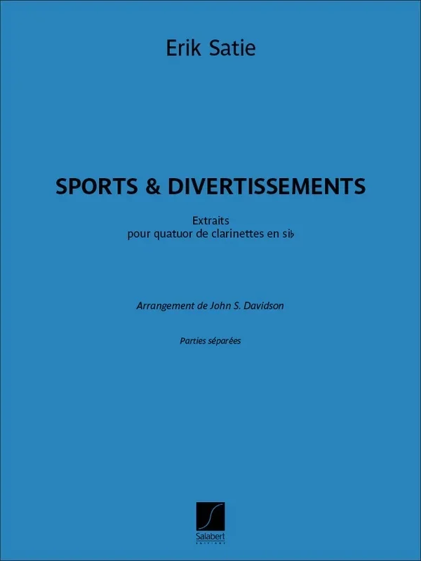 Sports Et Divertissements Extraits Clarinet Quartet Parts